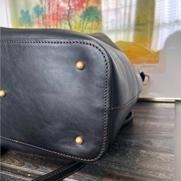 Dooney & Bourke Black Florentine Barlow - Picture 5 of 6